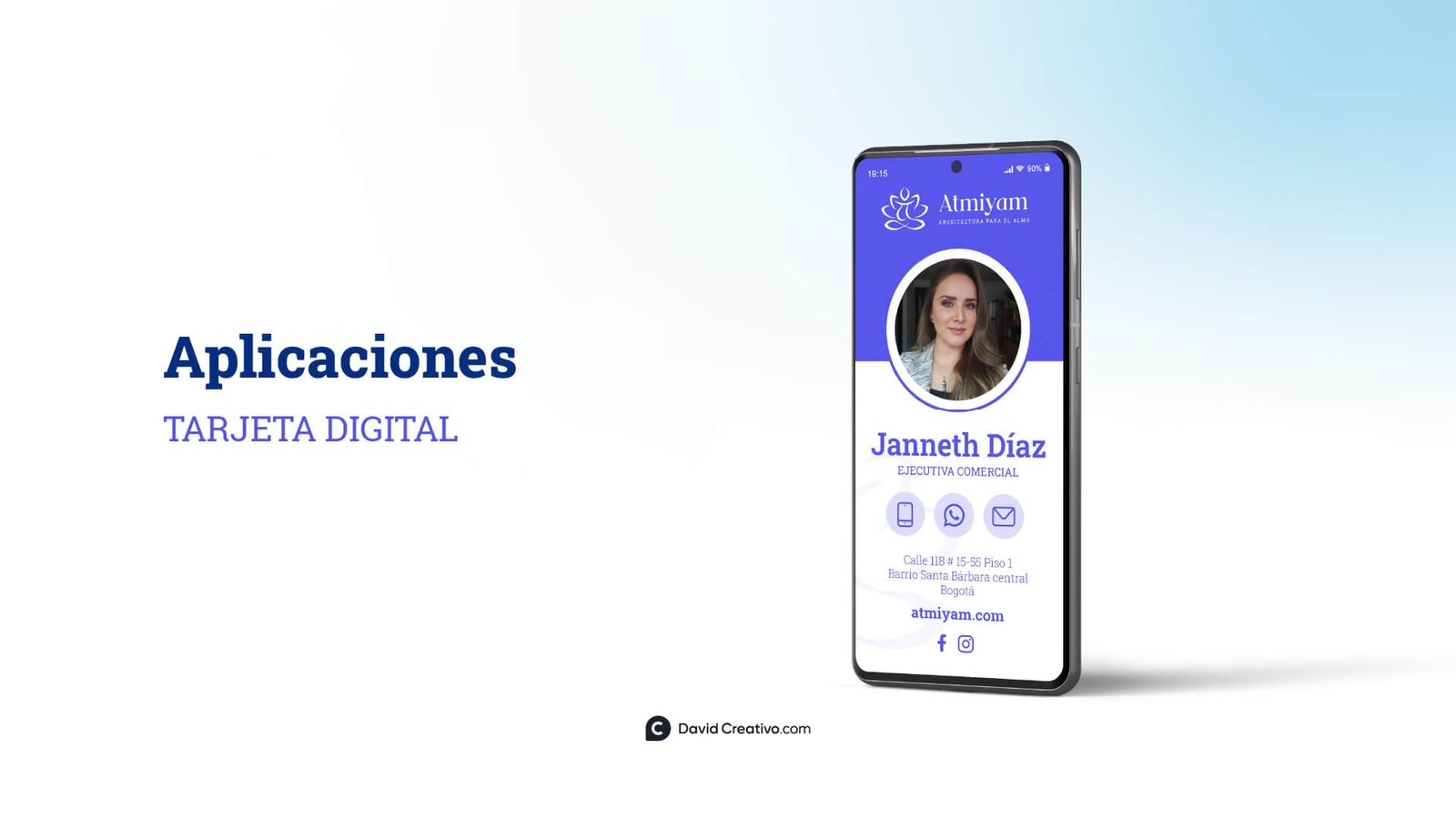 David Creativo | Diseñador Gráfico de Logos, Identidad Visual y Paginas Web Diseñador tarjeta Digital Miami