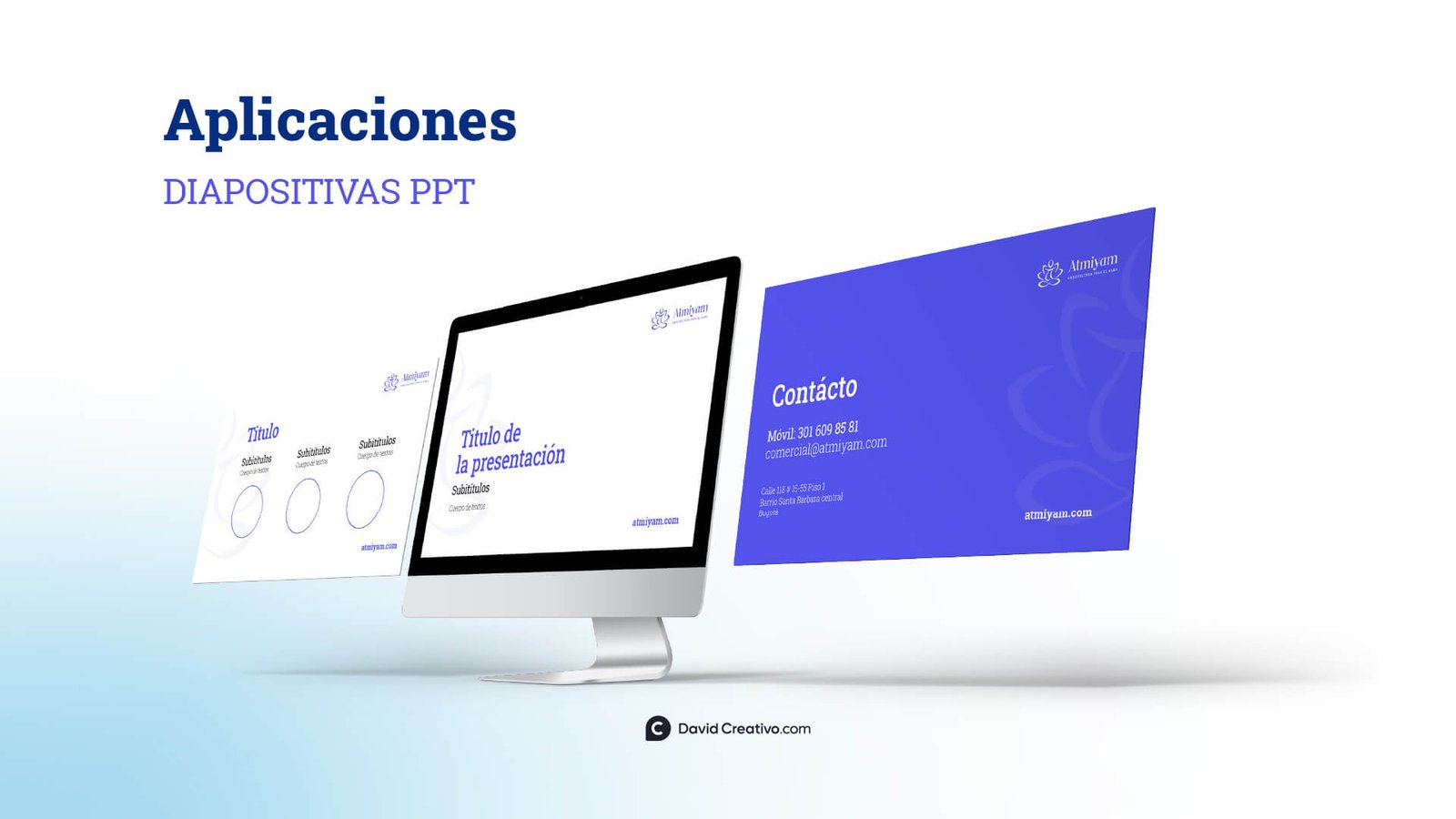 David Creativo | Diseñador Gráfico de Logos, Identidad Visual y Paginas Web Diseñador de Presentación de Yoga en Miami